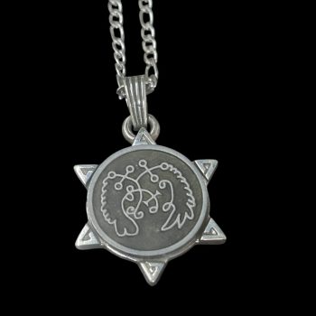 Dije Demonio 70 PRINCIPE SEERE y Sello secreto Salomón 72 Demonios Clave menor de Salomón Goetia En Plata 3 x 2,5 cm 12 Gr Art 1929