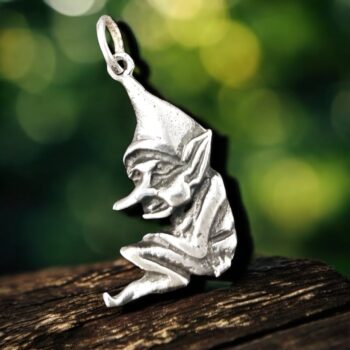 Dije Duende De La Suerte En Plata 2,5 X 1 Cm 2,5 Gr Protección del hogar y abundancia Art 1048