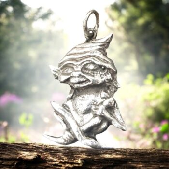 Dije Duende De La Suerte En Plata 2 X 1,5 Cm 5 Gr Protección del hogar y abundancia Art 1049
