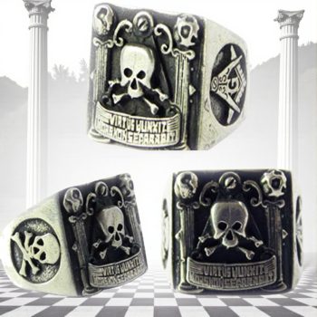 Anillo Masonico Virtus Junxit Plata Masoneria Art 70