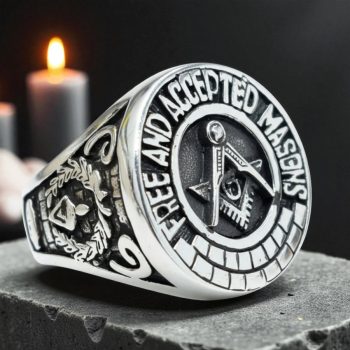 Anillo Masonico Grado Maestro En Plata Masoneria Art 72