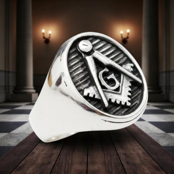 Anillo Masonico Grado Maestro En Plata Masoneria Art 80