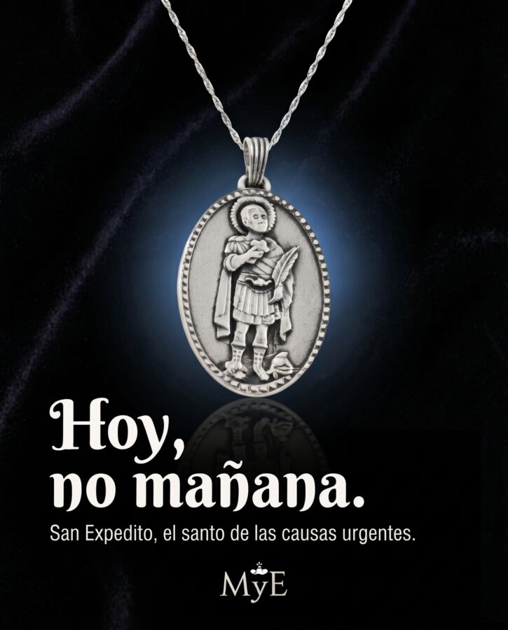Medalla San Expedito en Plata 925 (4,5 x 2,5 cm – 10 gr) Talismán de Victoria y Protección en Causas Urgentes - Imagen 14